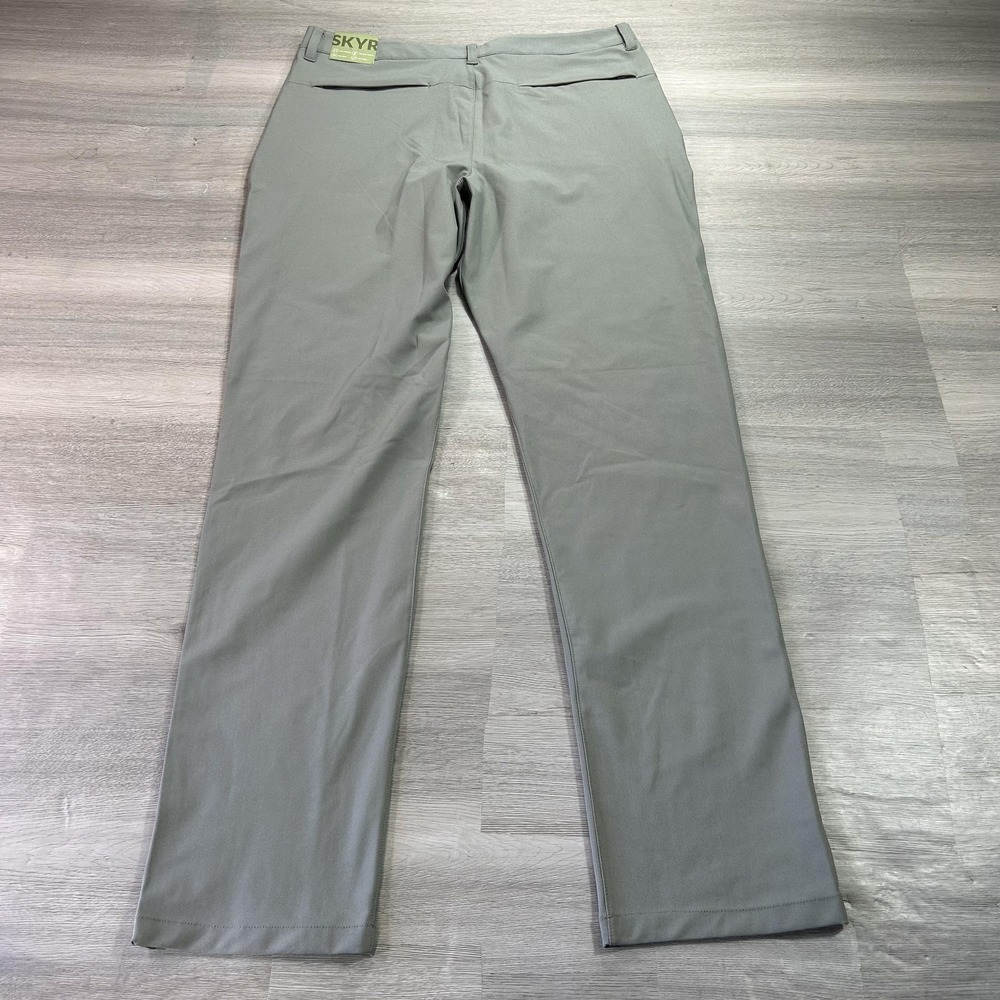 SKYR Pants Mens 32x32 Gray Slim Fit‎ Stretch Golf Khakis Moisture Wicking